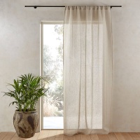 Занавеска Из льна Fishoyi 140 x 220 см бежевый AM.PM  фото, kupilegko.ru